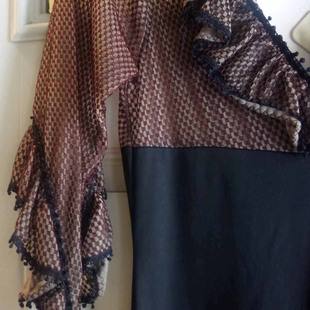 Vintage Glydons Hollywood Playsuit Nightie Romper Size S Christmas - Picture 4 of 13